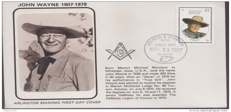 John Wayne: o DeMolay vencedor do Oscar