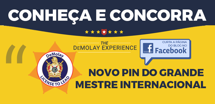 Sorteio do Pin do Grande Mestre Internacional da Ordem DeMolay